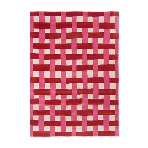 Harlequin - Sophie Robinson Basket Weave Rug Coral/Rose 350x250cm
