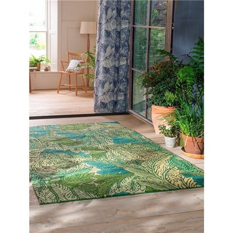 Morris & Co - Acanthus Outdoor Rug Nettle/Sky Blue 230x160cm