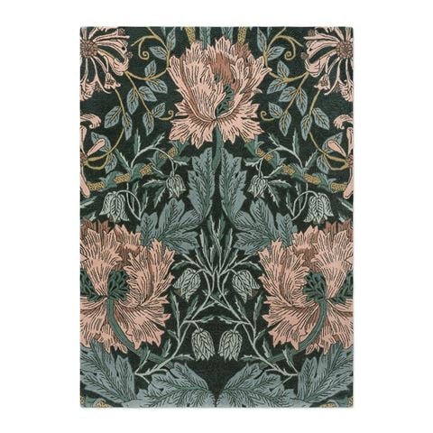 Morris & Co Honeysuckle & Tulip Rug Teal 280x200cm - Peter's of Kensington