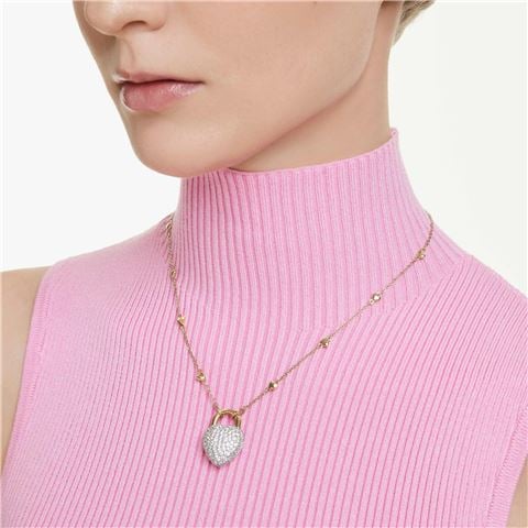 Swarovski Jewellery - Idyllia Pendant w/Reversible Heart White Gold-Tone Plated