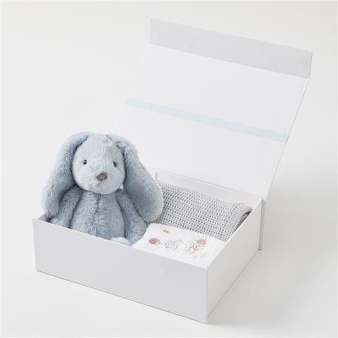 Jiggle & Giggle - Pale Blue Bunny Hamper Gift Set 4pce