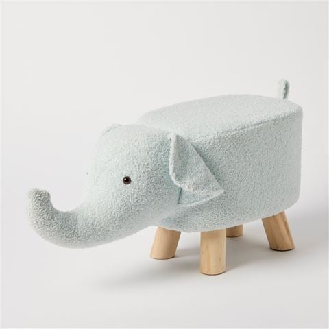 Jiggle & Giggle - Elephant Bouclé Kids Stool