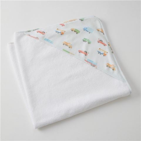 Jiggle & Giggle - Trucking Along Jersey Hooded Towel