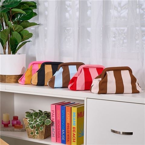 A.Trends - Dumpling Clutch Pink & Red