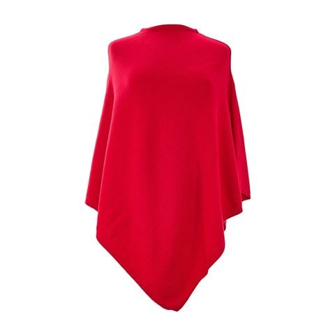 A.Trends - Poncho Knit Cherry Red