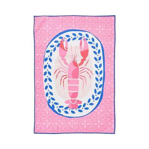 A.Trends - Lobster Microfibre Waffle Tea Towel