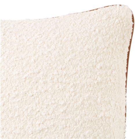 Paloma - Boucle Leather/White Cushion 30x50cm