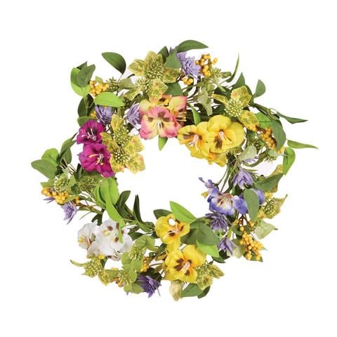 Easter - Pansy Wreath 35cm