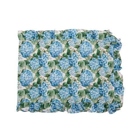 Easter - Blue Hydrangea Cotton Table Runner 47x200cm