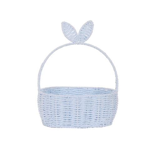 Easter - Blue Oval Bunny Basket