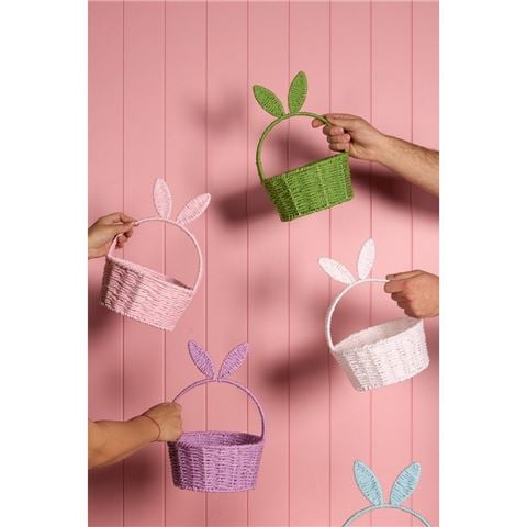 Easter - Purple Bunny Ears Basket