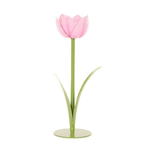Easter - 25cm Light Pink Tulip Candle Holder