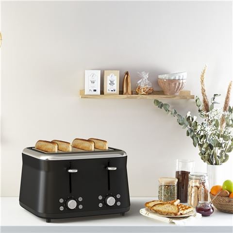 Tefal Collection 4-Slice Toaster Black TF7208Z0 - Peter's of Kensington