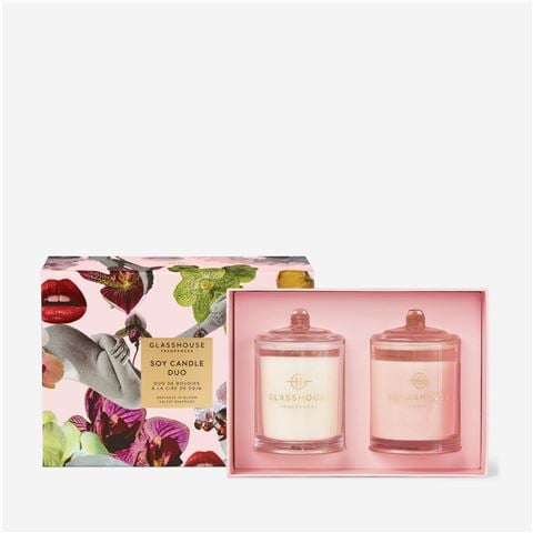 Glasshouse - Ltd. Ed. Radiance In Bloom & Velvet Rhapsody Candle Duo 2x200g