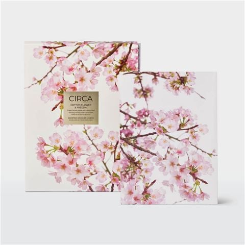 CIRCA - Limited Edition Cotton Flower & Freesia Scented Drawer Liner Set 6pce