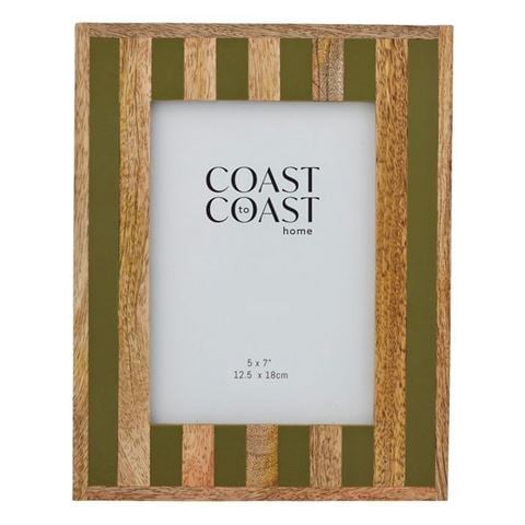 Coast To Coast - Ceres Wood/Resin Frame Olive 13x18cm