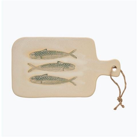 Coast To Coast - Riva Ceramic Paddle Ivory/Blue 19x35cm
