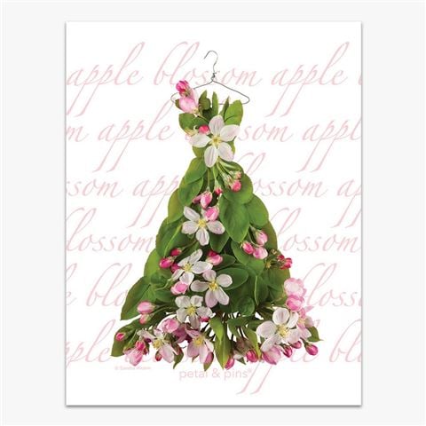 Petal & Pins - Apple Blossom Dress Tea Towel