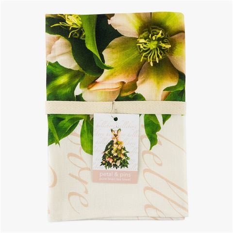 Petal & Pins - Romance Hellebore Dress Tea Towel