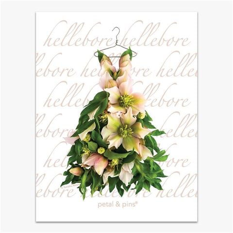 Petal & Pins - Romance Hellebore Dress Tea Towel