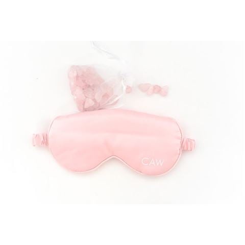 Caw - Sleep Mask w/Crystals Pink