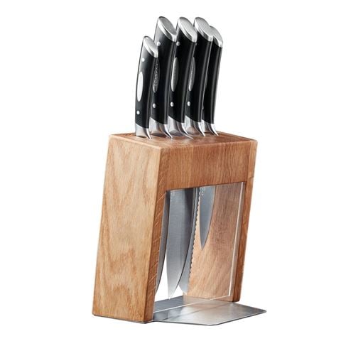 Scanpan - Kalo 6 Piece Knife Block Set Oak