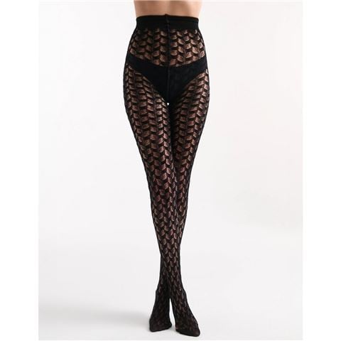 Levante - Noemi Winter Weave Tight Nero Tall/Extra Tall