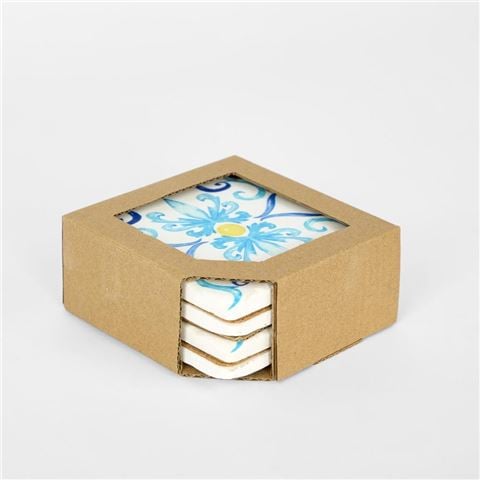 Florabelle - La Dolce Vita Coaster Set Blue 4pce