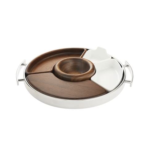 Christofle - Mood Coffee Round Tray with Handle