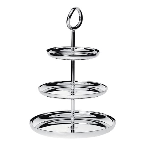 Christofle - Vertigo 3-Tier Pastry Stand Silver Plated