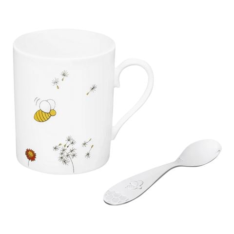 Christofle BeeBee Baby Cup and Spoon Set - Peter's of Kensington