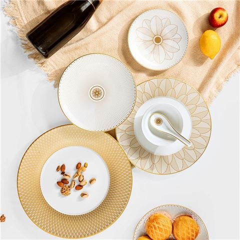 Christofle Malmaison Imperiale Bread Plate Gold 17cm - Peter's of Kensington