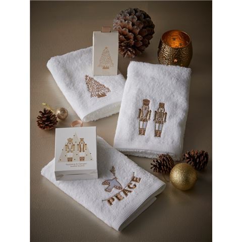 Christmas - Sparkle Hand Towel 3 Asst Designs 42x65cm