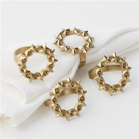 Christmas Starlight Napkin Rings Set 4pce - Peter's of Kensington