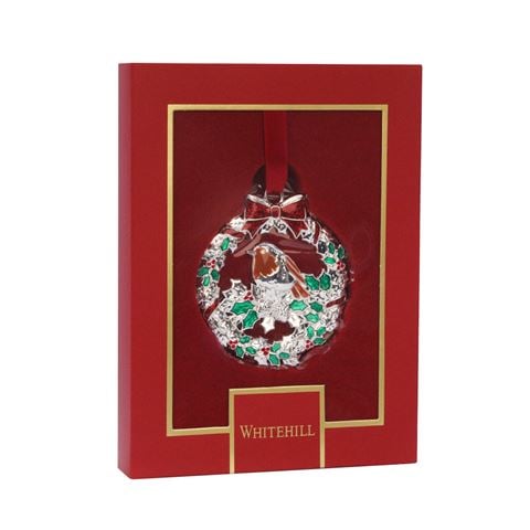 Whitehill - Wreath with Robin Ornament