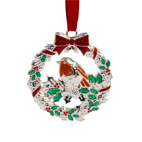 Whitehill - Wreath with Robin Ornament