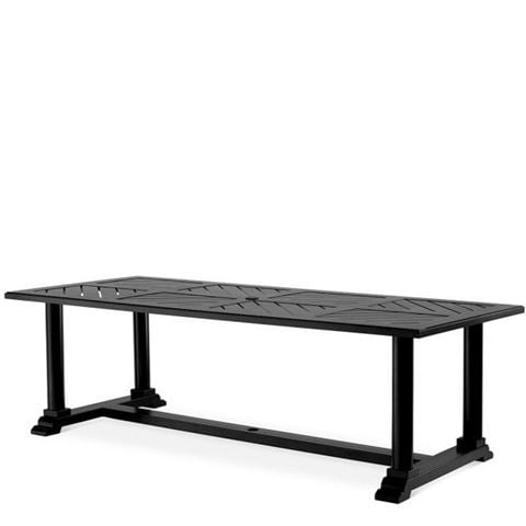 Vandenberg - Belle Rive Outdoor Table w/8 Paladium Dining Chairs & Cushions