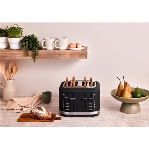 KitchenAid - Artisan KMT4109 4 Slice Toaster Cast Iron Black