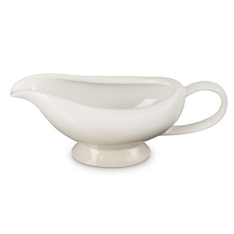 Le Creuset Stoneware Gravy Boat Meringue 460ml - Peter's of Kensington