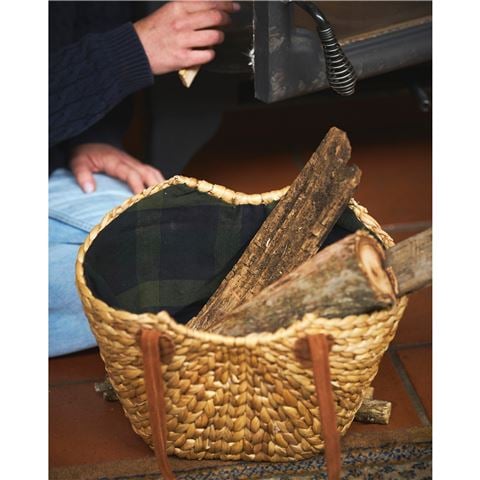 Robert Gordon - Market Lane Basket w/Tartan Lining & Suede Handles