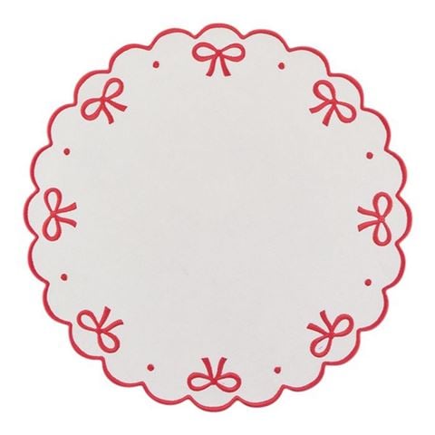 Coast To Coast - Round Wavy Bow Placemat 38cm