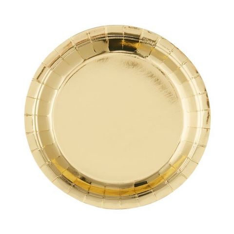 Coast To Coast - Matalic Gold Paper Plate Set 10pce