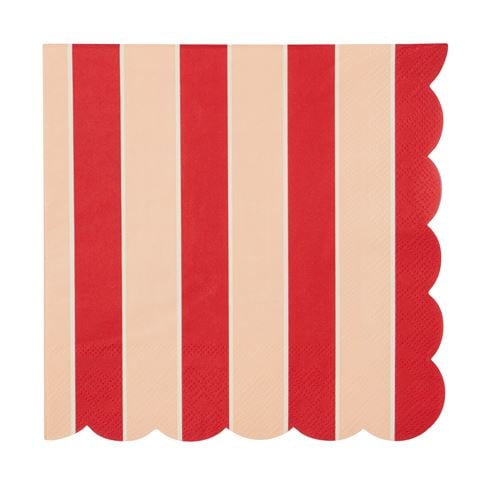 Christmas - Variegated 3Ply Napkin Set 20pce 33cm Red