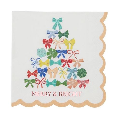 Christmas - Bow Tree 3ply Napkin Set 20pce