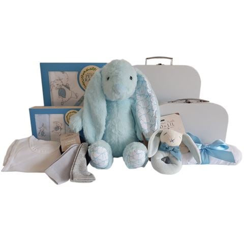 Boz - Sweet Bunny in Suitcase Baby Hamper Blue