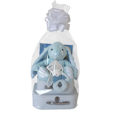Boz - Sweet Bunny in Suitcase Baby Hamper Blue