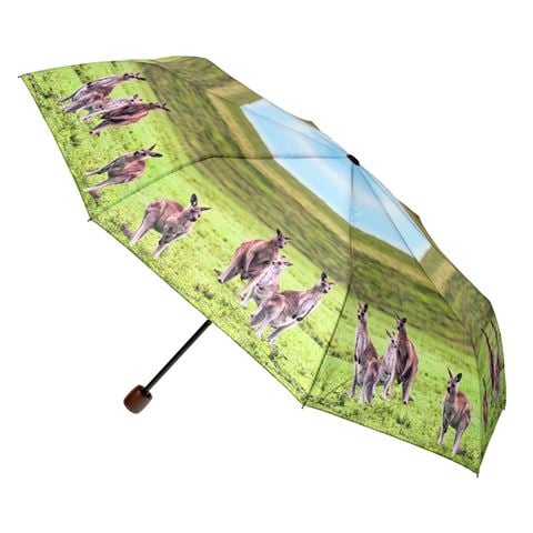 Clifton - rPET Deluxe Mini Maxi Umbrella Kangaroo