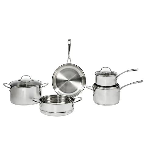 Swiss Diamond - Premium Steel Induction Cookware Set 5pce