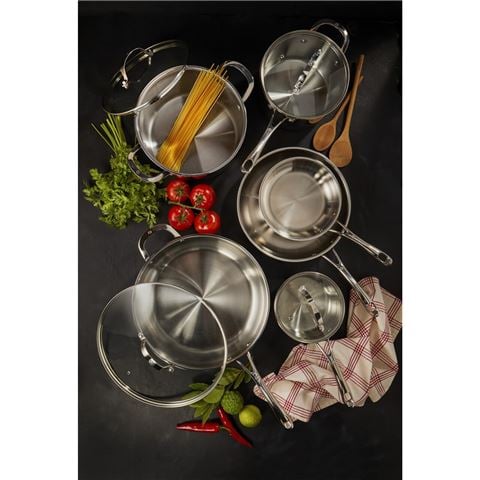 Swiss Diamond - Premium Steel Induction 6pce Cookware Set