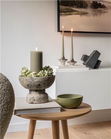 Ester & Erik - LED Taper Candle Artichoke Set 2pce 30cm